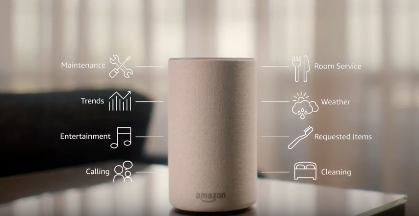 Alexa, send up breakfast:  launches Echo for hotels