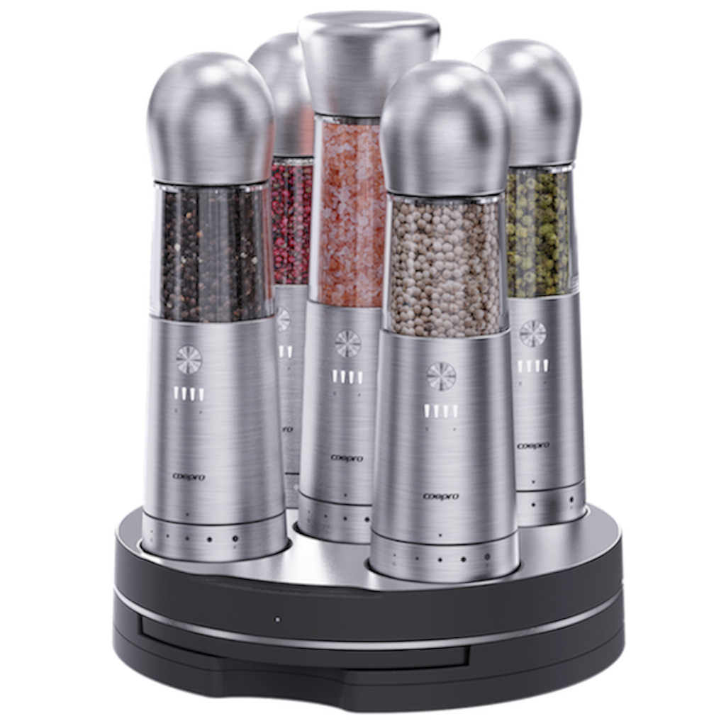 COSPRO Debuts Versatile 5-in-1 Salt & Pepper Grinder Set with Wireless Charging Technology for Hotel Kitchens |